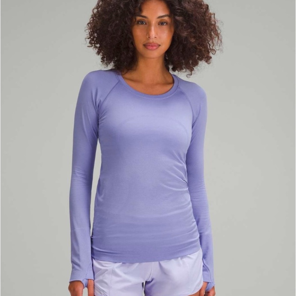 Lululemon Swiftly Tech Long Sleeve Shirt 2.0 Dark Lavender Size 4